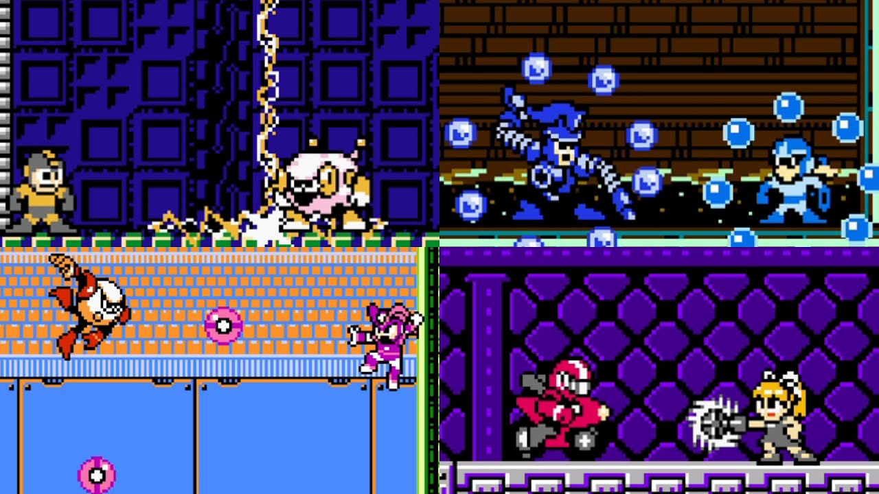 Fighting Mega Man 10 Robot Masters with Their Own Weapon!