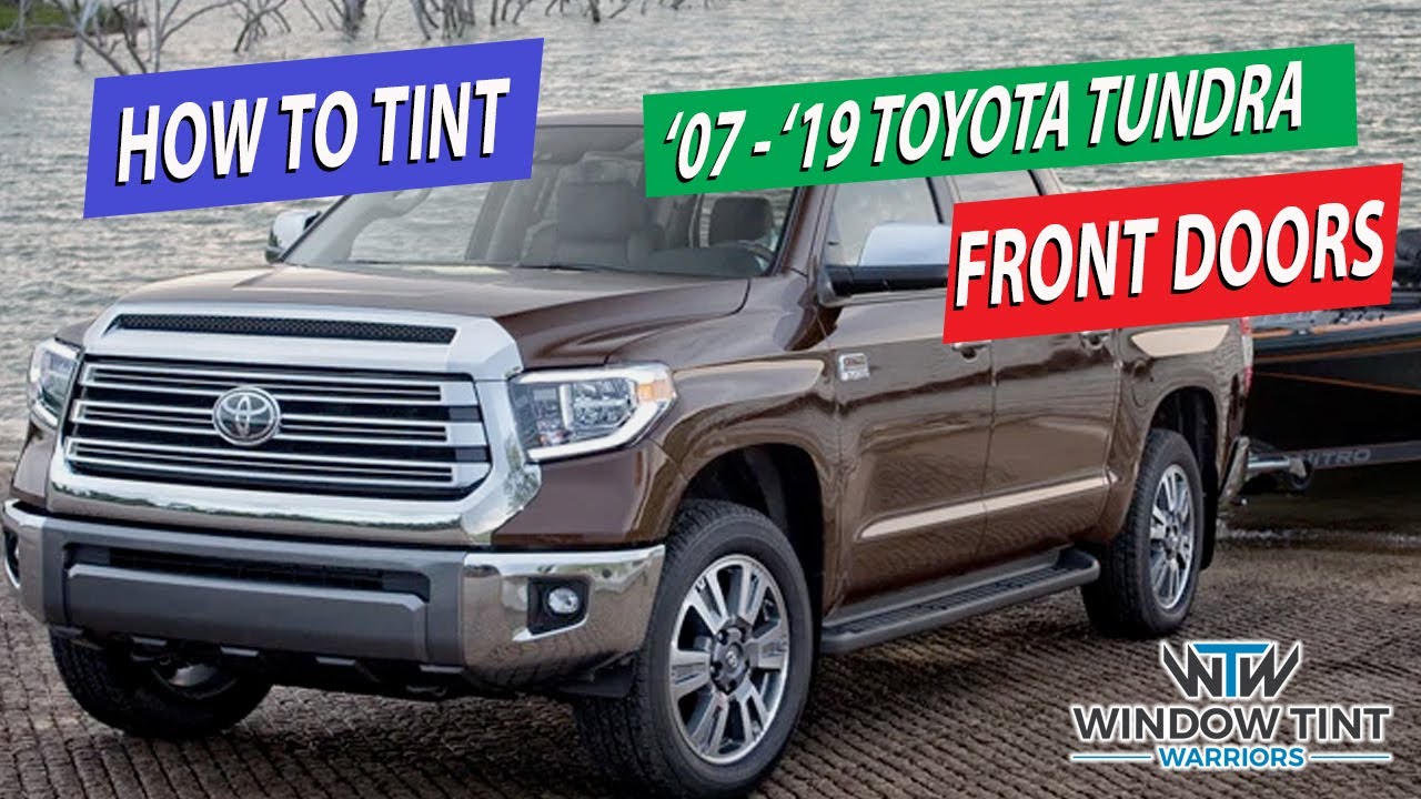 Как профессионально тонировать передние двери — Toyota Tundra 2019 года