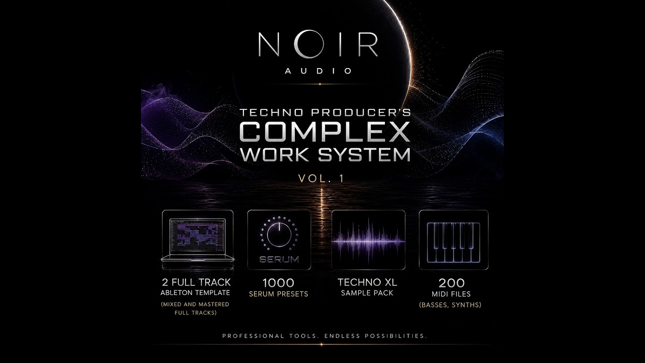 How To Make Techno (Set About/Extima/Crypt style) with Noir Audio - 1000 Serum Presets