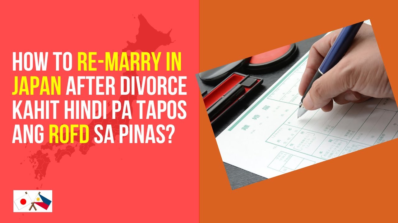 Paano maikasal muli sa isang Japanese citizen kahit na di pa tapos ang ROFD?