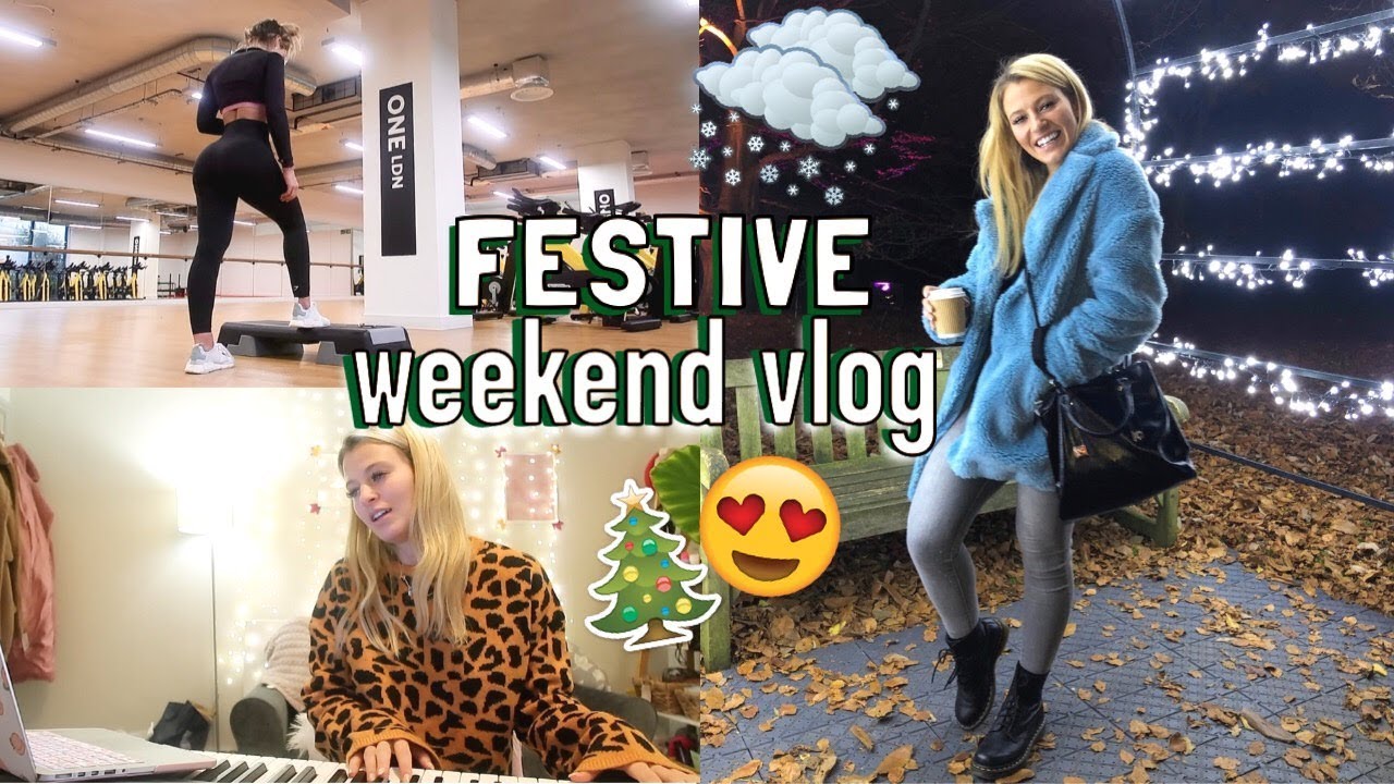 WEEKEND VLOG: DECORATING FOR CHRISTMAS, WORKING OUT, SINGING & A FESTIVE EVENING!