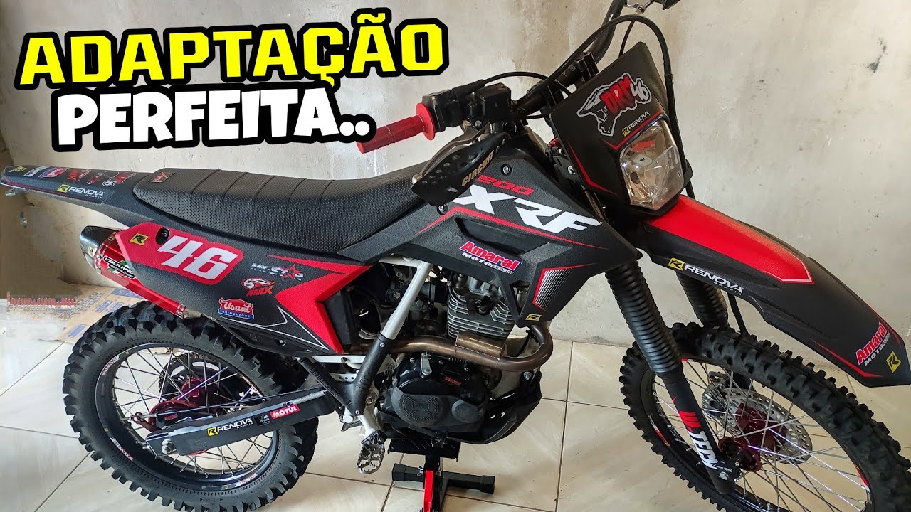 COMO ADAPTAR O KIT DA CRF 230 NA XR 200 *adaptação perfeita*