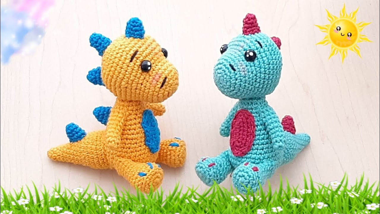 🦖 BB DINOSAURIO FACILISIMO AMIGURUMIS / TUTORIAL PASO A PASO  🦖