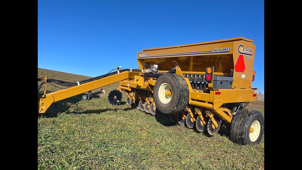 Esch 5612 No-Till Drill Folding Out