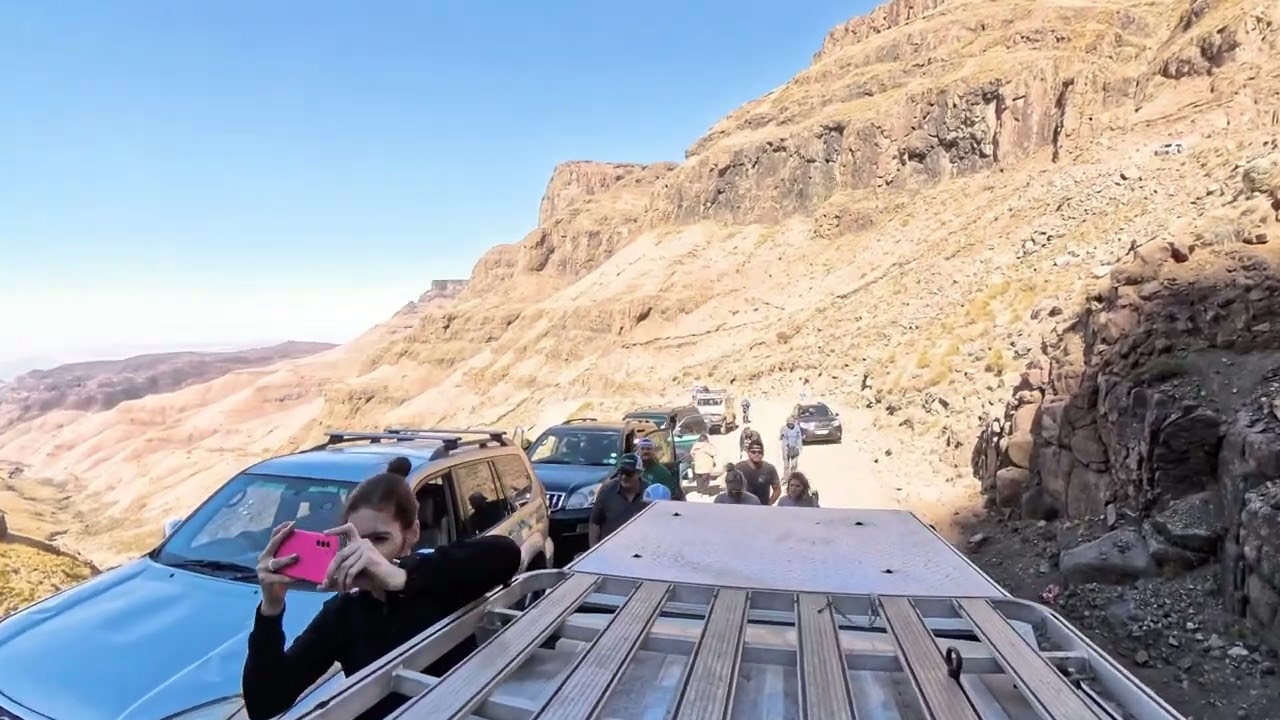 Sani Pass Frozen Waterfall Causes InsaneTraffic Jams