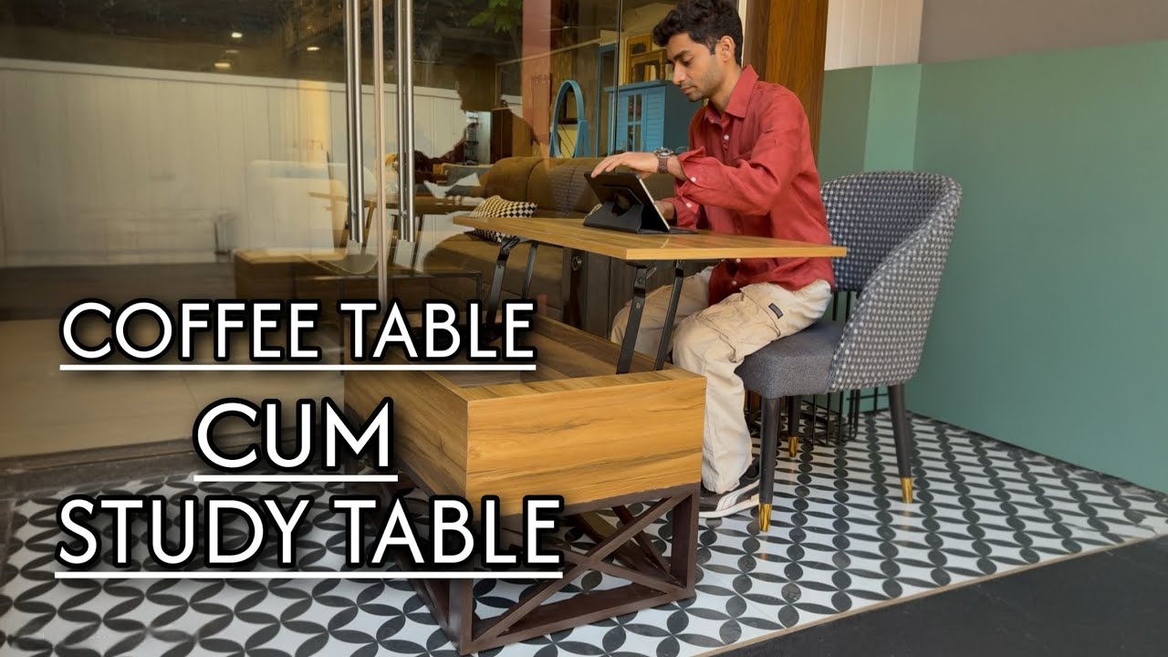 Coffee Table cum Study Table with Storage | Soft Close Lift Top Design!❤️😍