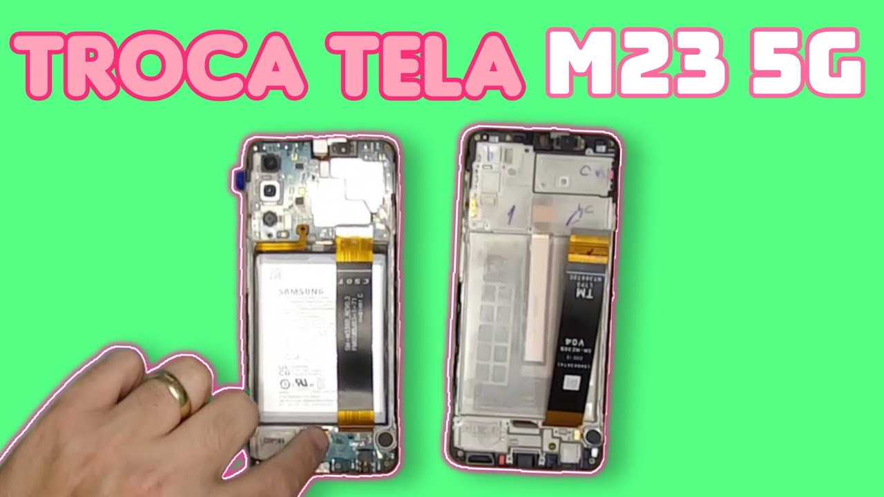 Troca Tela M23 5G Frontal com aro SM-M236 #m23 #m235i