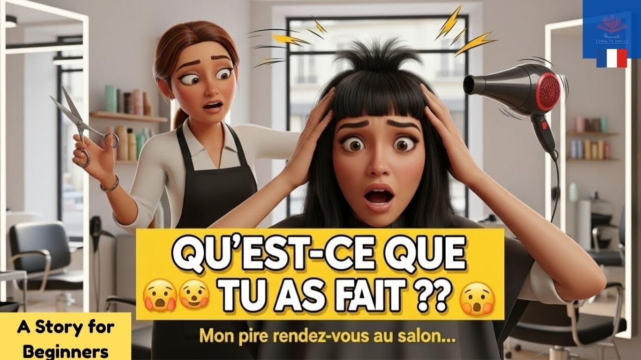 Haircut Disaster in France 😂✂️ | Funny French Salon Story for Beginners