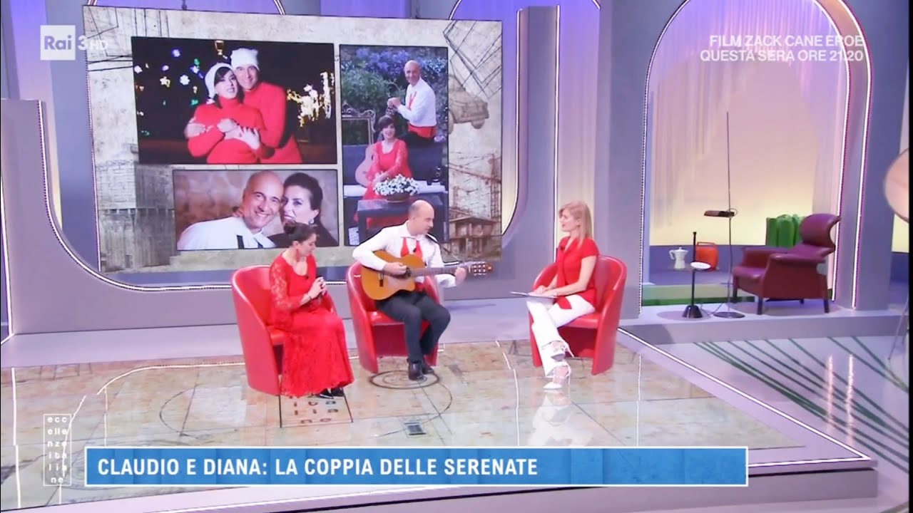 Claudio e Diana ospiti su Rai 3 di 