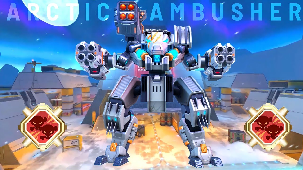 New ARCTIC AMBUSHER skin - Onyx & Fragment Gun 14 - Mech Arena