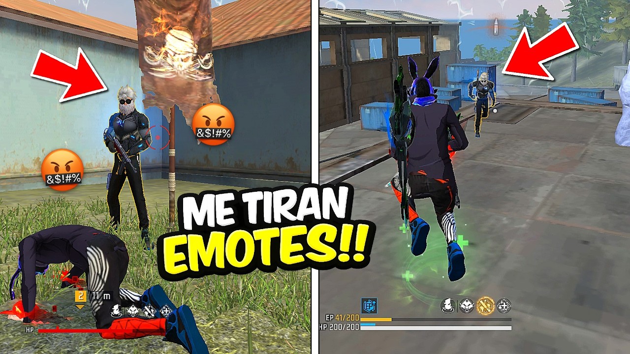 ¡ME TIRARON EMOTE EN VERSUS CON MI CLAN Y TERMINARON HUMILLADOS! 🤣 FREE FIRE