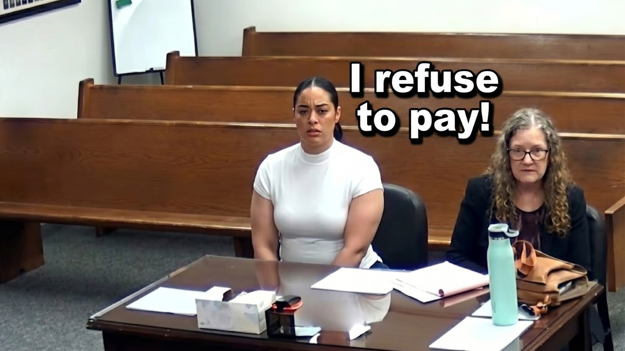 Entitled Woman Thinks She Can Just Ignore Court Fees