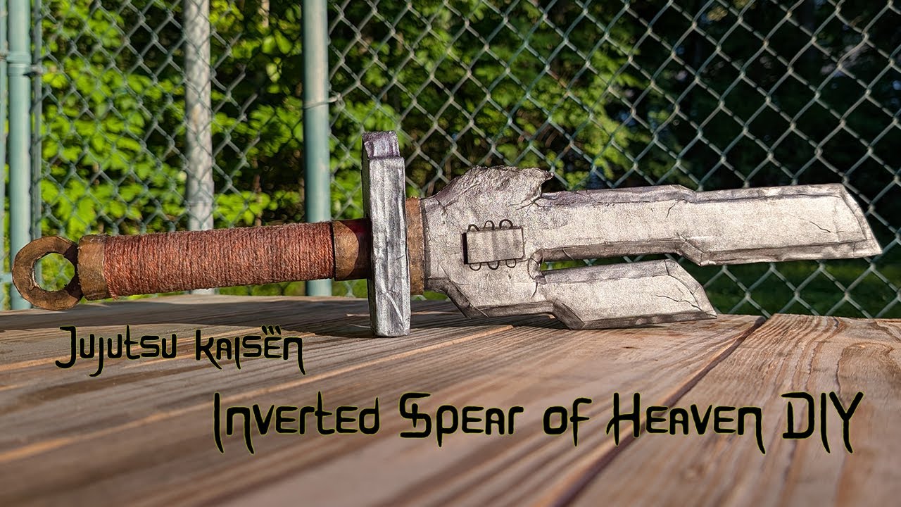 DIY Cardboard Toji Fushiguro's Inverted Spear Of Heaven | Tutorial on How To Make Toji's Sword