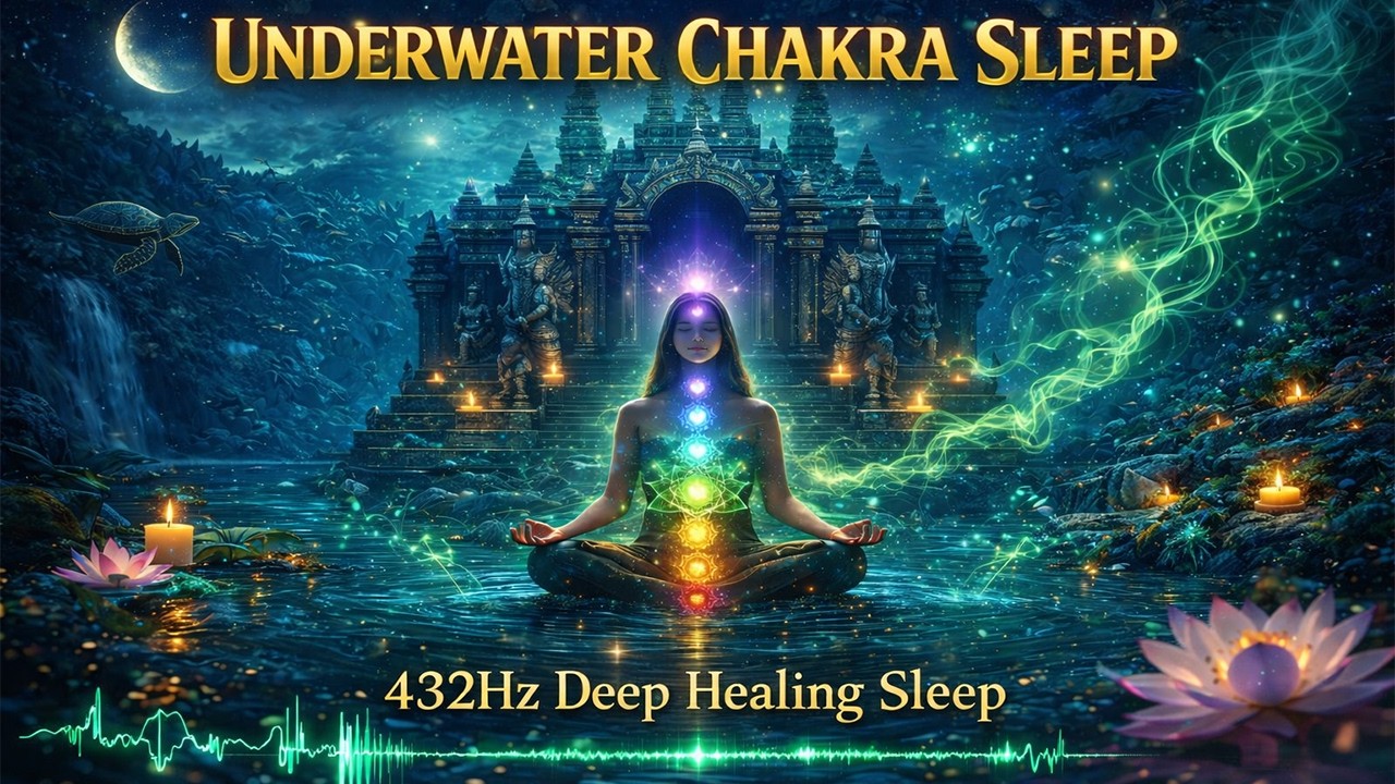Underwater Chakra Sleep 432Hz Deep Healing Sleep Meditation