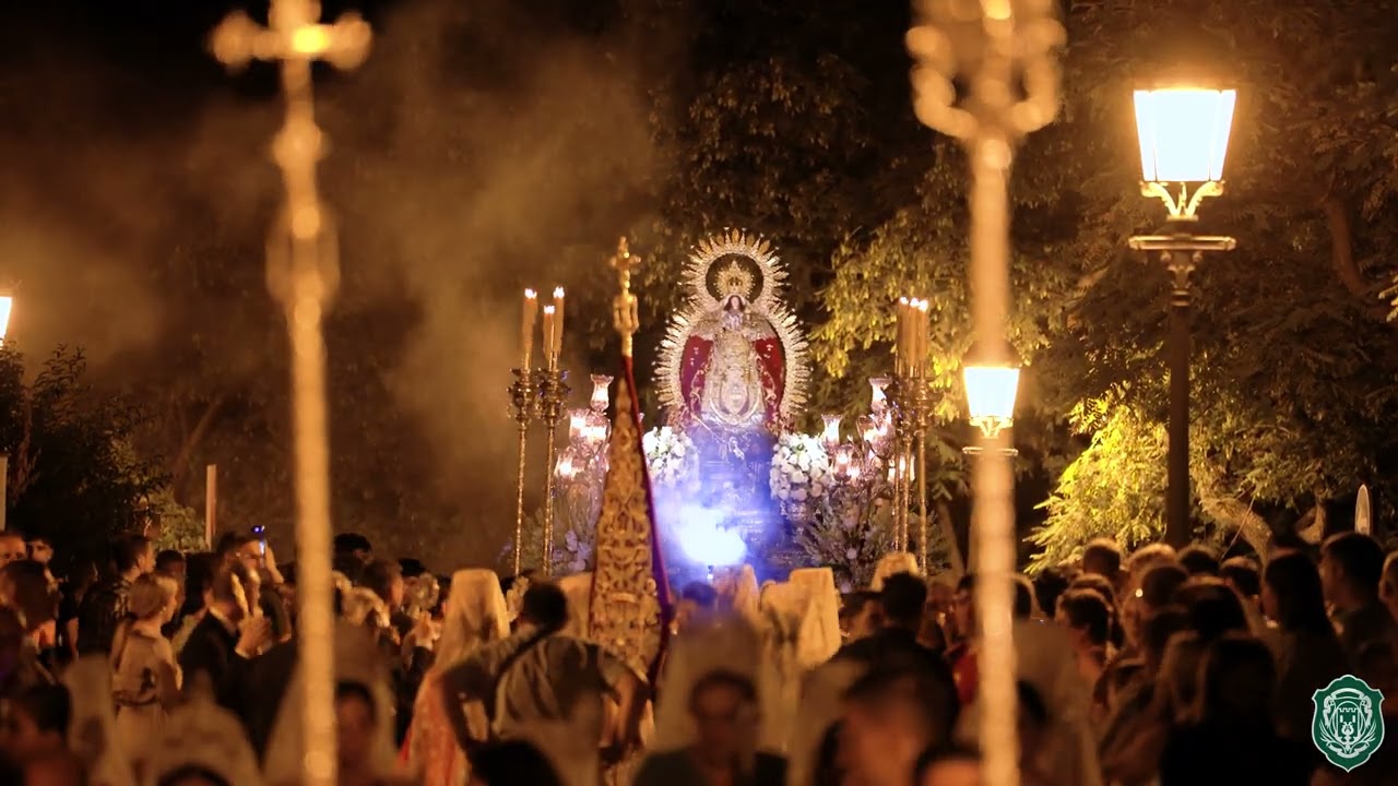 [4K] VIRGEN de MONTEMAYOR en el BARRIO del POLVORÍN | Magna Mariana Huelva 2025