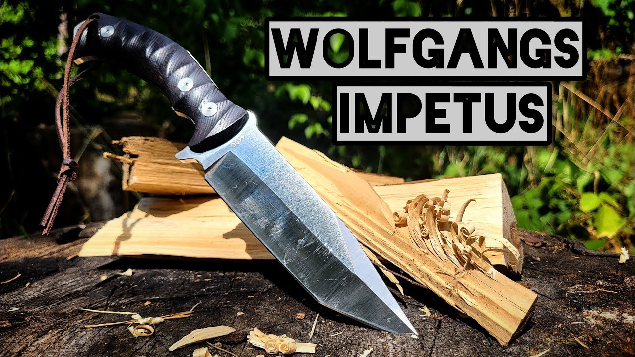 Odenwolf Wolfgangs Impetus Bushcraft und Outdoor Messer mit Tanto Klinge