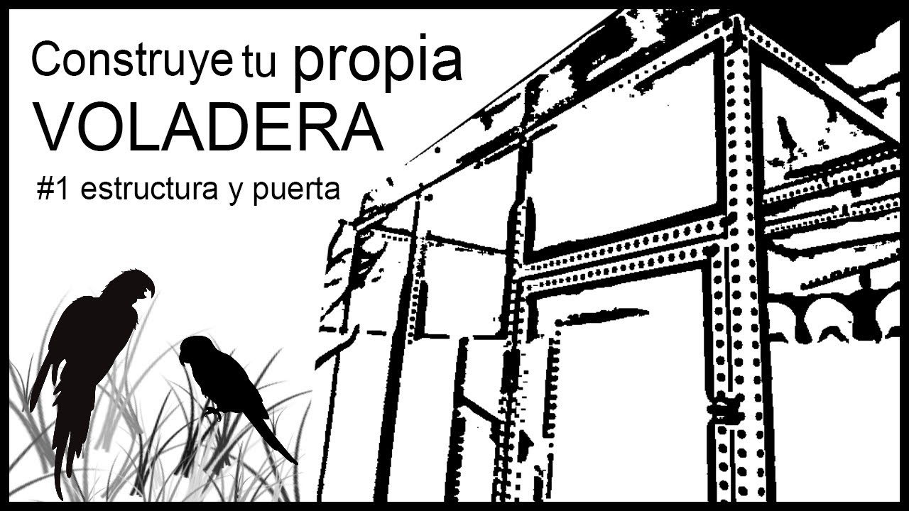🦜🐦Como HACER una VOLADERA para PAJAROS (fácil, paso a paso)🐦