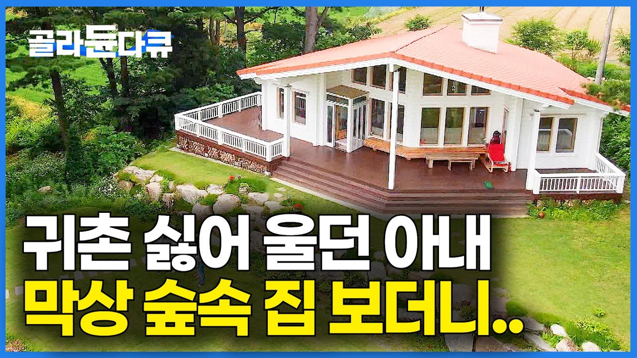 일반 시골집도 아니고 핀란드식 로그하우스를 지어놓은 남편! 귀촌 반대하던 아내의 현실 반응｜건축탐구 집｜#골라듄다큐