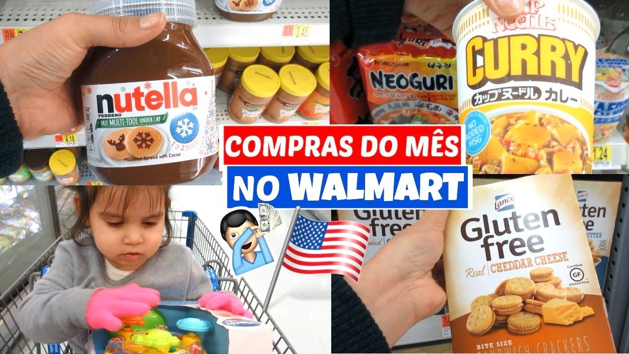 QUANTO GASTO NA COMPRA DO M&Ecirc;S NOS EUA? FAZENDO COMPRAS NO WALMART 🥦🍗🍓🍍