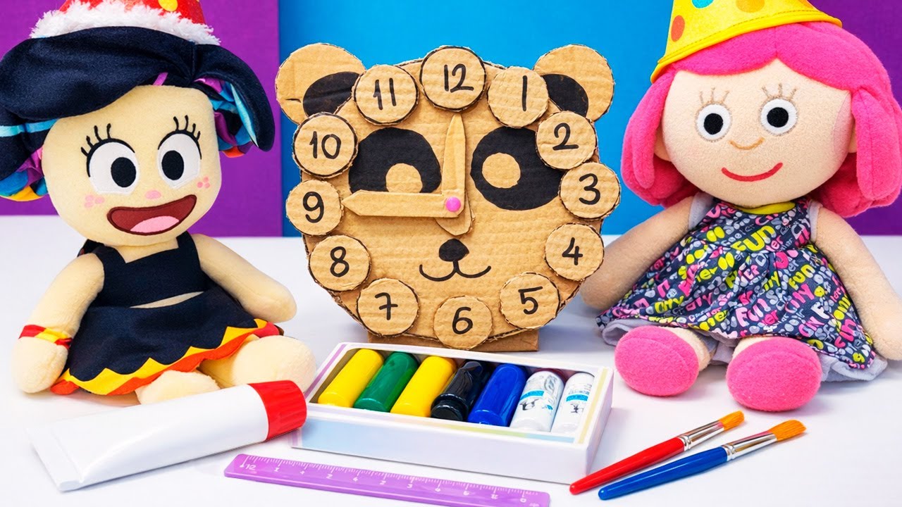 Smarta Hanazuki’ye doğum günü sürprizi olarak panda saati tasarlıyor! Çocuklar için.