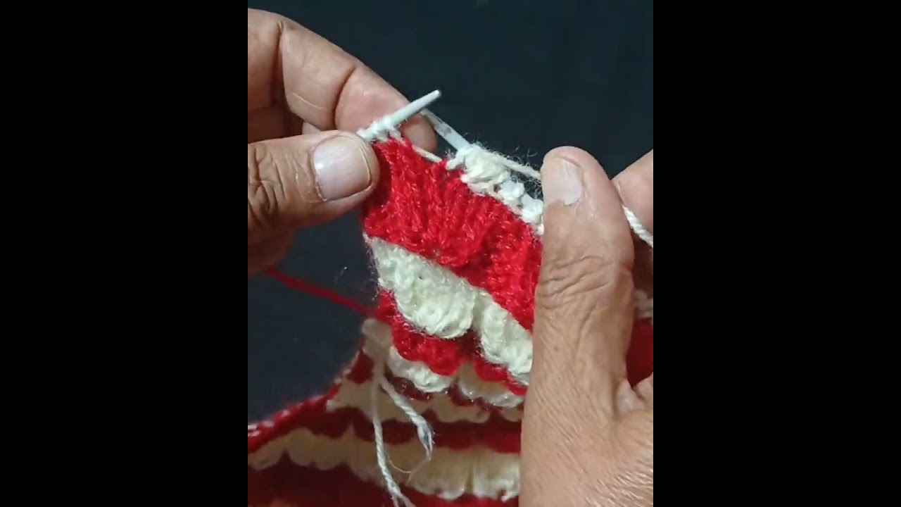 Beautiful design in two colour red and creme.