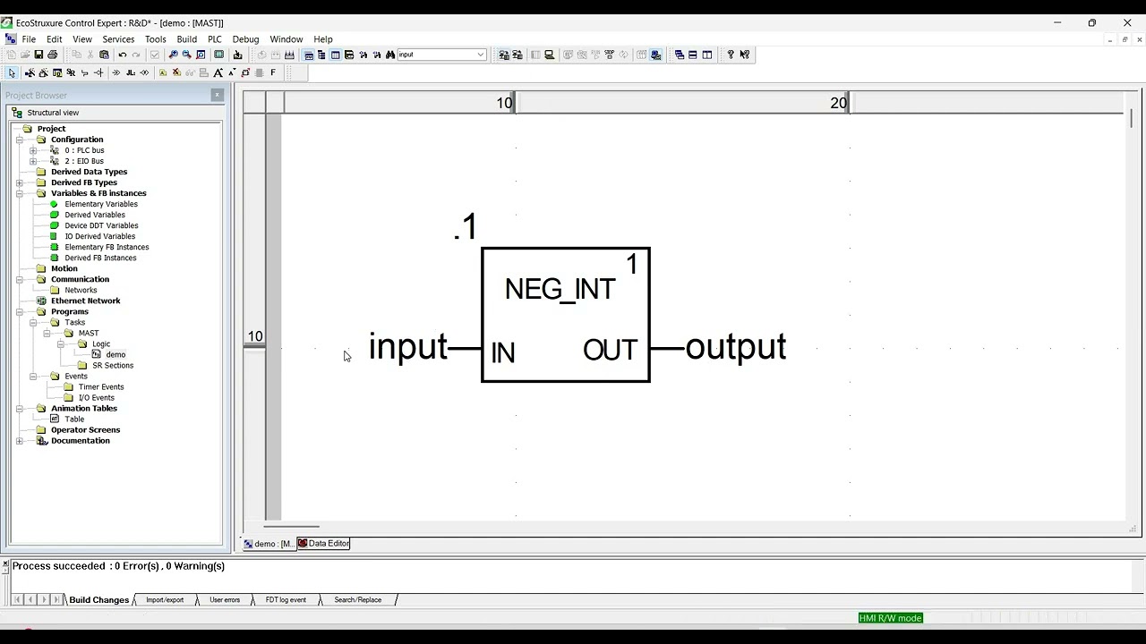 EcoStruxure Control Expert NEG Function Block || M580 PLC || M340 PLC