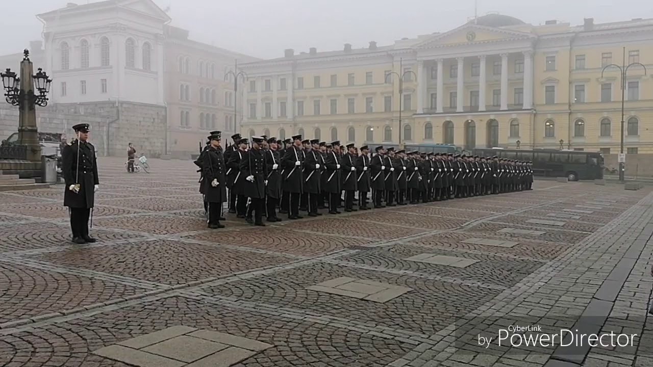 Kaartin Jääkärirykmentin kunniakomppania 17.10.2018
