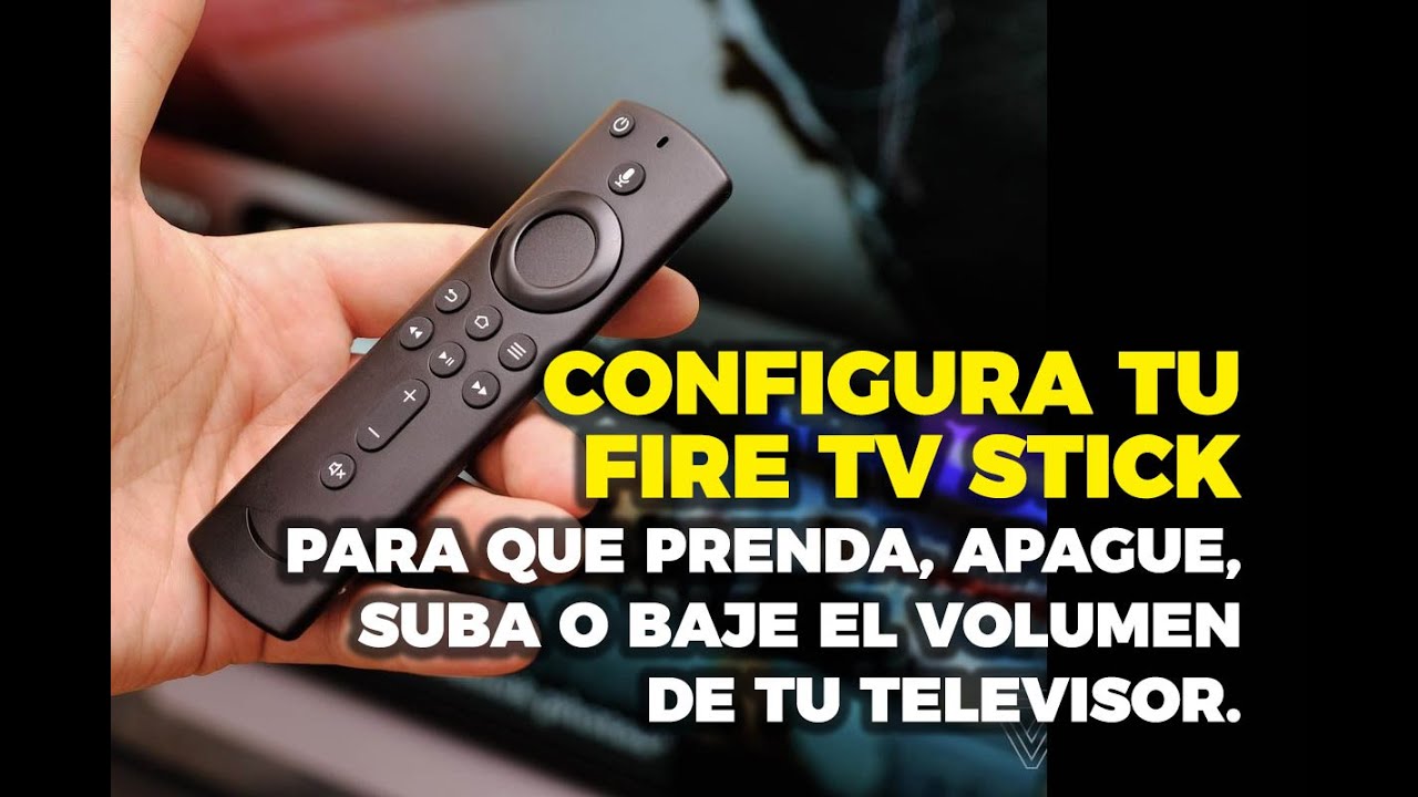 Como configurar tu Fire Tv Stick para que suba o baje el volumen de tu TV