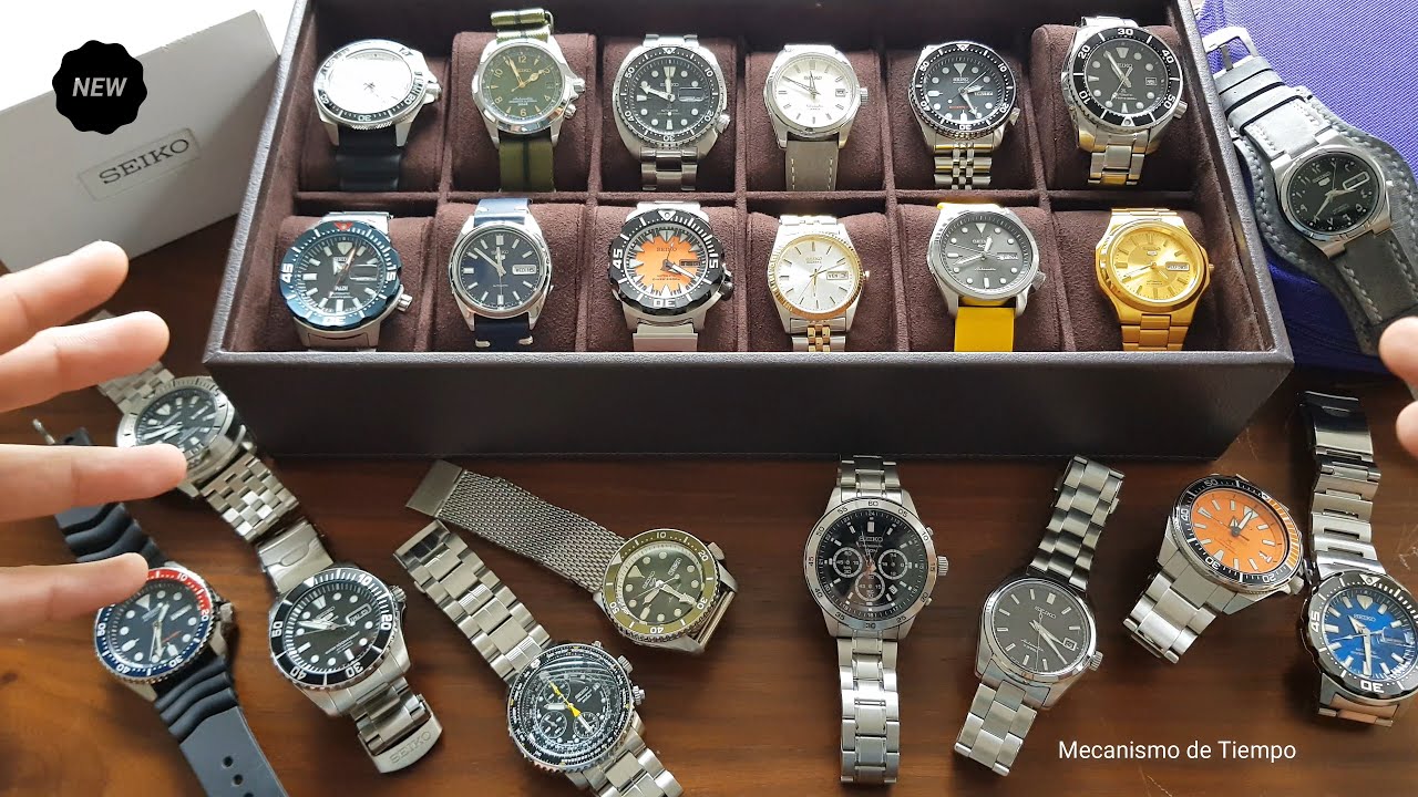 Mi Colección de Relojes Seiko  2021 - Mecanismo de Tiempo (SOTC) 4K