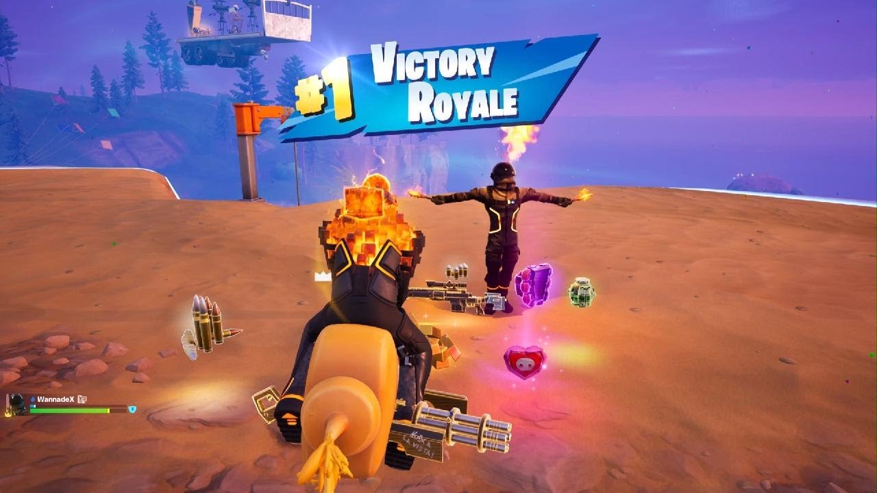 Fortnite - The Arc-Lighting Gun is insane! Duos Victory Royale with WannabeX