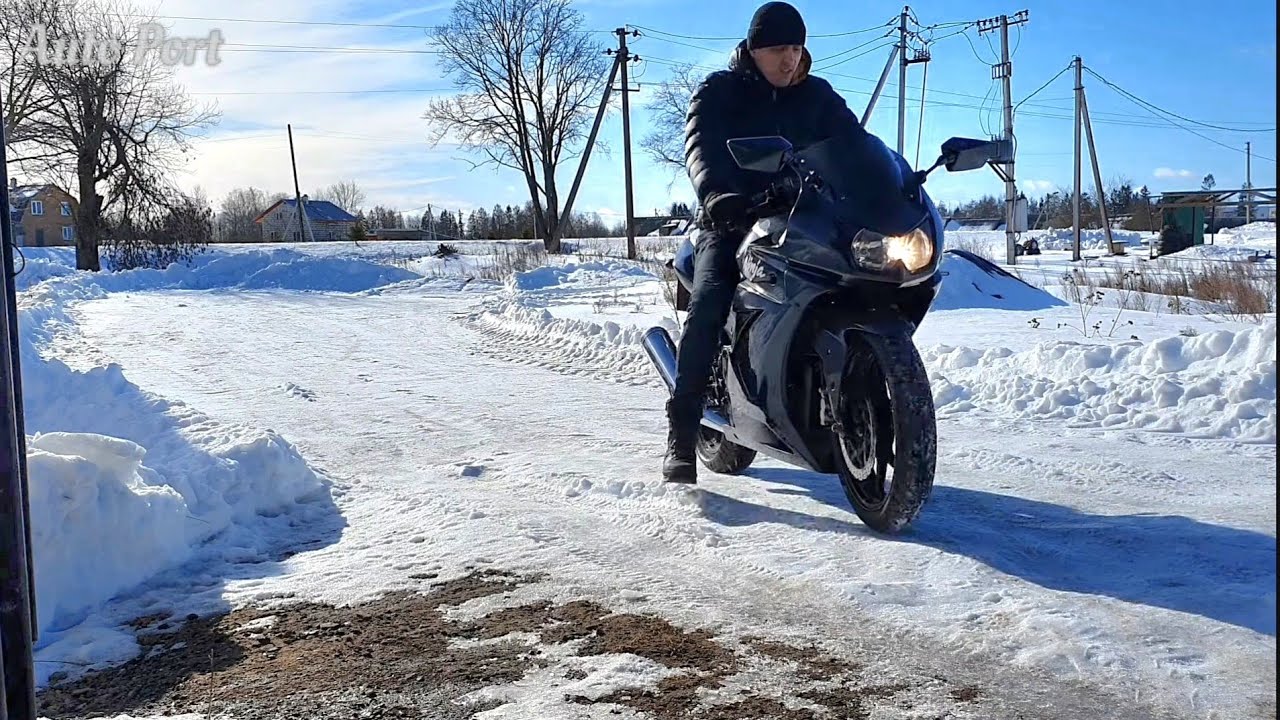 Большое ТО Kawasaki Ninja.Замена приводной цепи и звёзд,масла в ДВС,запуск после зимы,первый выезд.