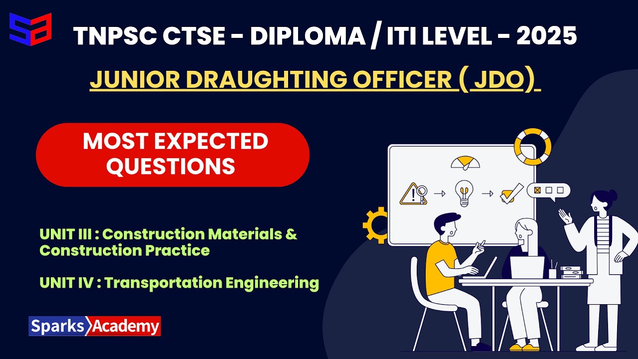 JDO 2025 - Last Minute Revision - Most Expected Question - Sparks Academy #jdo #civil #pyq #diploma