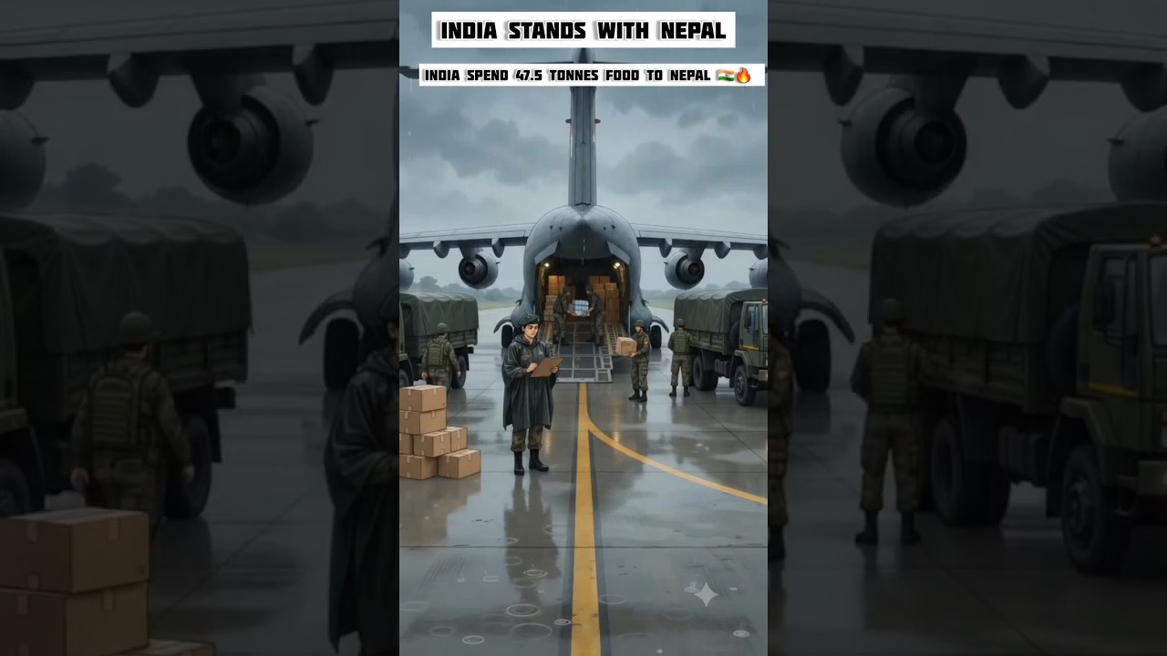 🇮🇳🤝🇳🇵 India Stands With Nepal ❤️ | Nepal Flood Relief #shorts