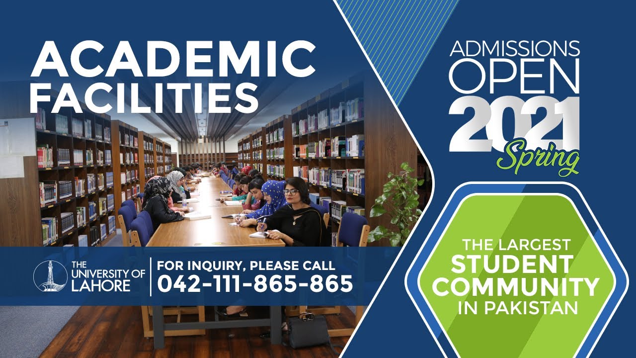 Admissions OPEN Spring 2021- Academic Facilities
