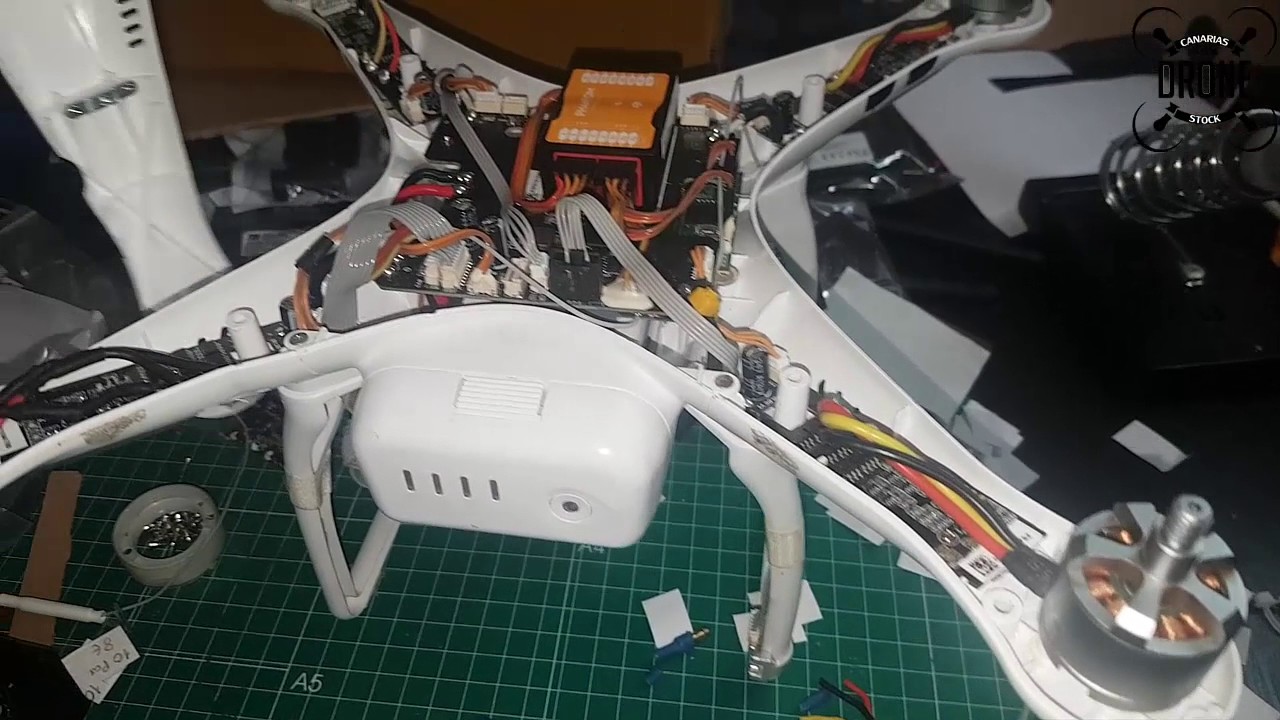 Reparación de Phantom 2 cambio de motores