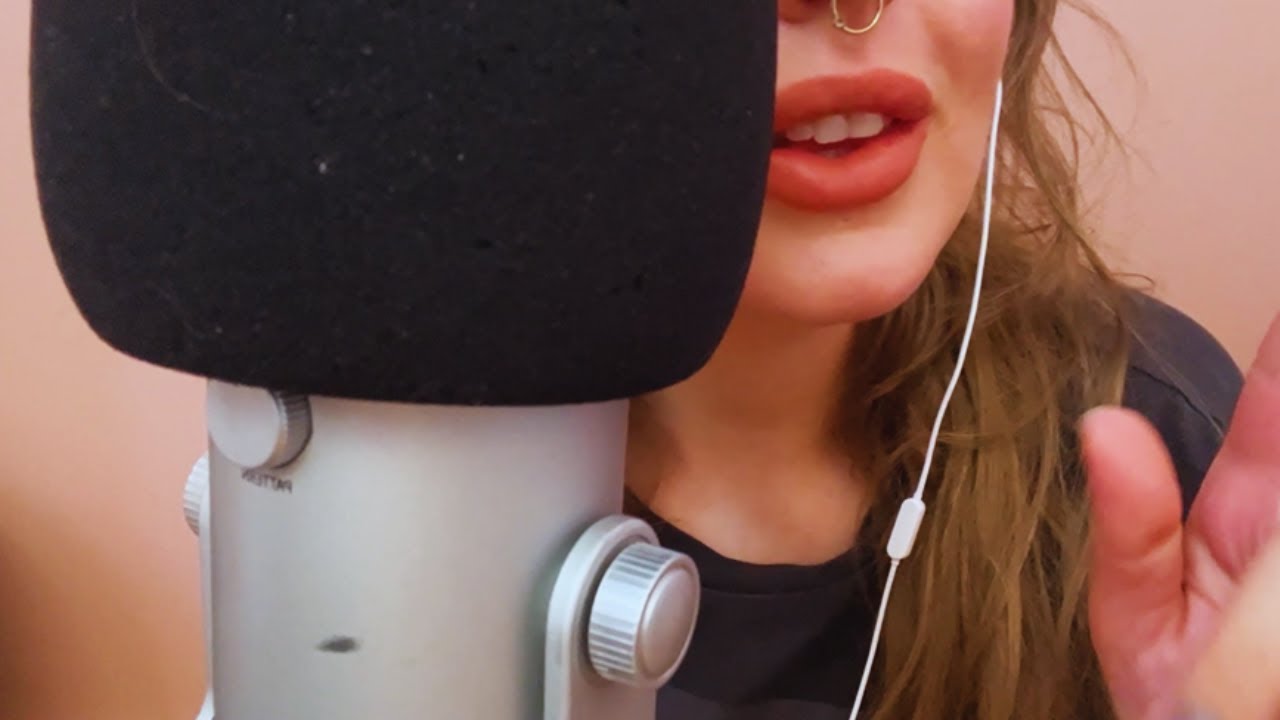 ASMR inaudible whispering and clickety mouth sounds just like you love, no whispering sounds