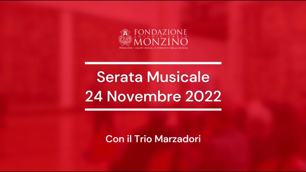 Serata Musicale con il Trio Marzadori - 24 novembre 2022