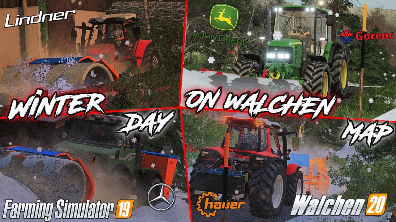 |FS19| - Winter day 2020 on Walchen - [Multiplayer]