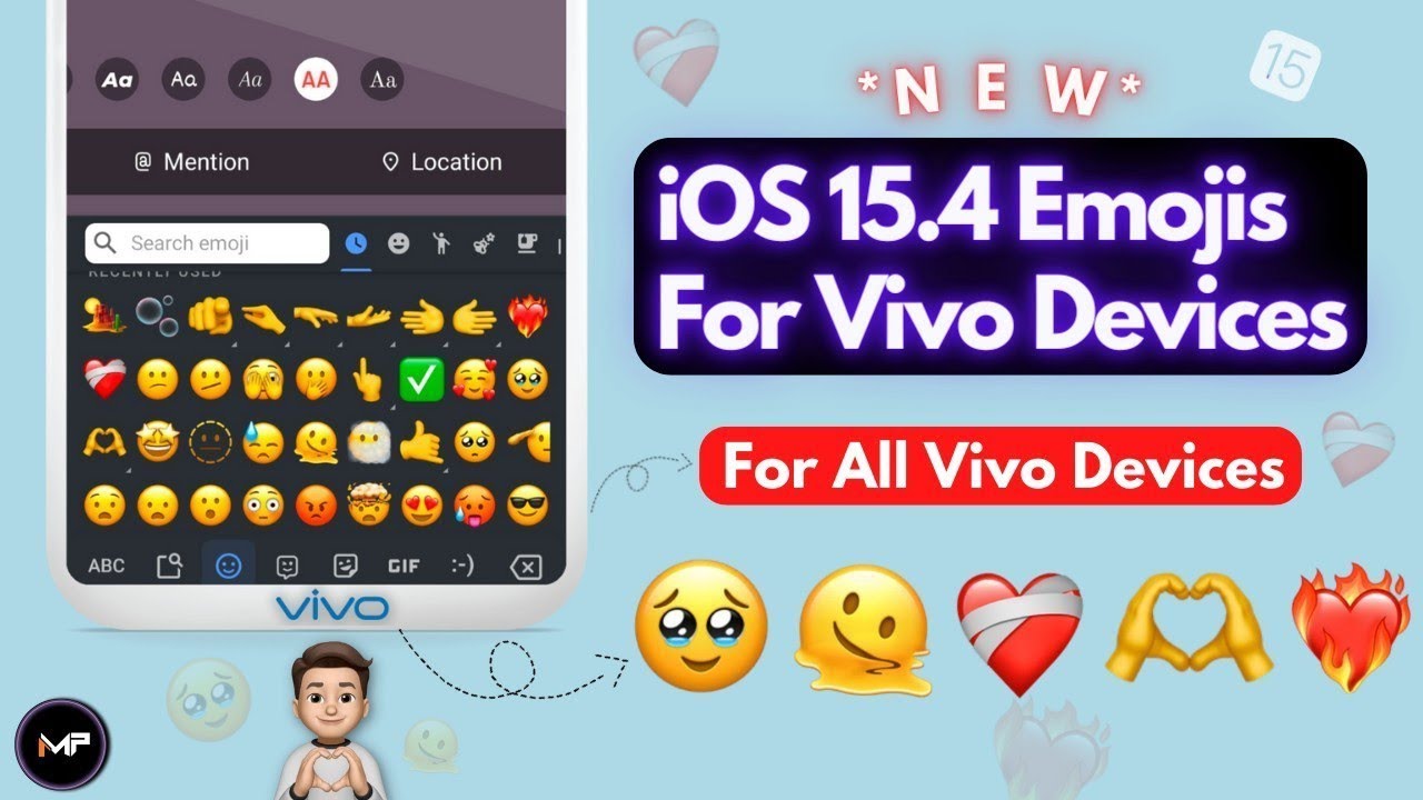 NEW iOS Emojis On Android For VIVO 🔥 |  iOS 15.4 Emojis On Vivo