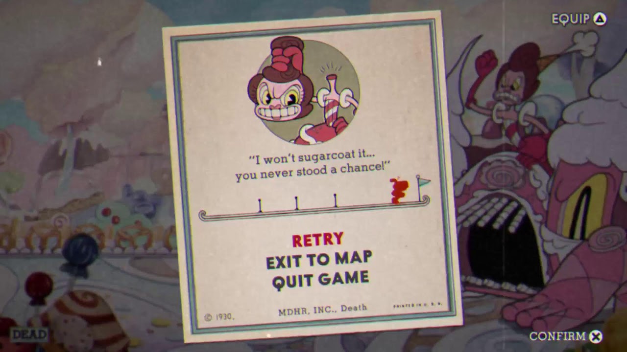 Beating Cuphead lobber only