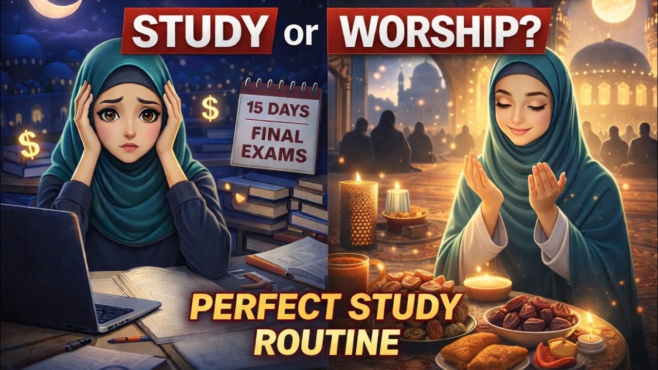 Ramadan Study Struggle: Balance Deen & Duniya ✨You Can Do Both