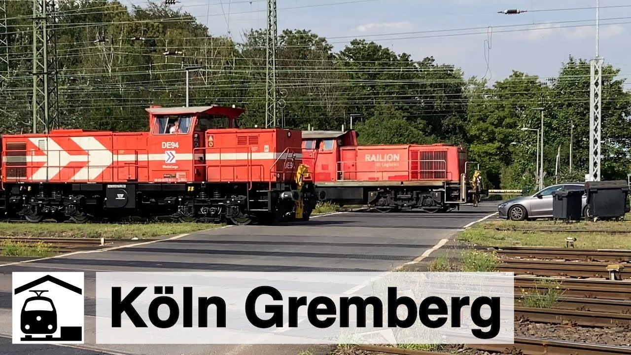 13-gleisiger Bahnübergang am Rangierbahnhof Köln-Gremberg