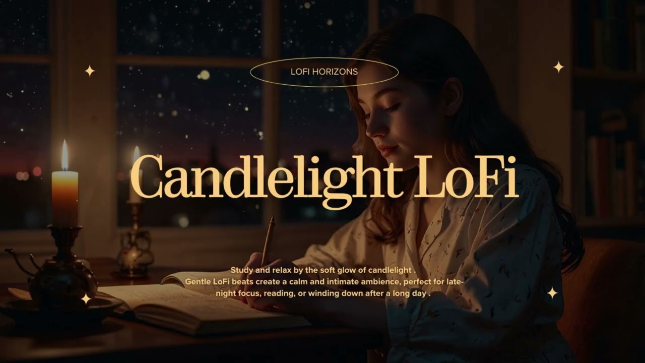 🕯️🌙 [1hr] Candlelight LoFi &ndash; Gentle Focus Beats 🎧✨