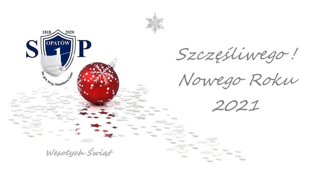 eŻyczenia Na Boże Narodzenie i Nowy Rok 2021 Opatowskiej Jedynki