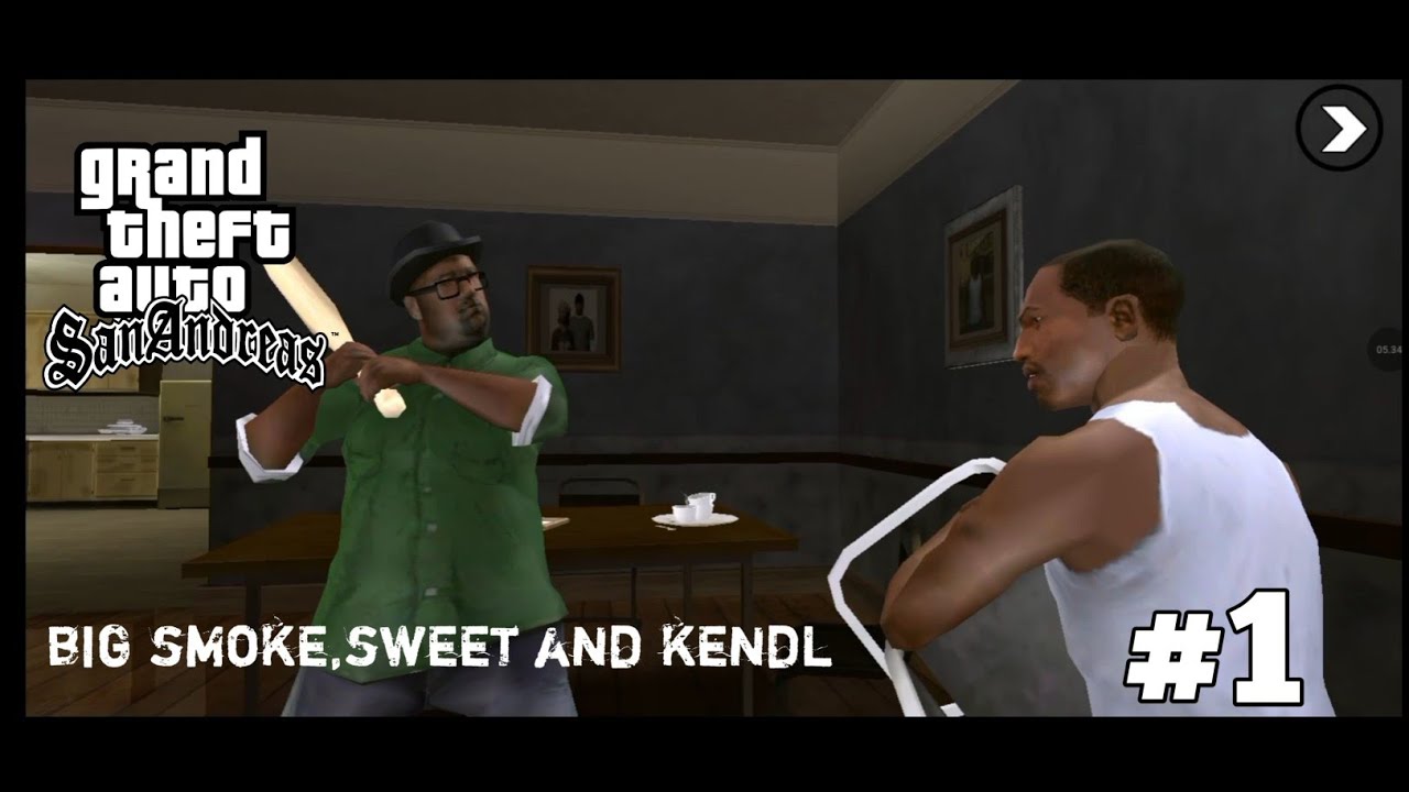 GTA san andreas - misi *1 - Gameplay android - Subtitle Indonesia 