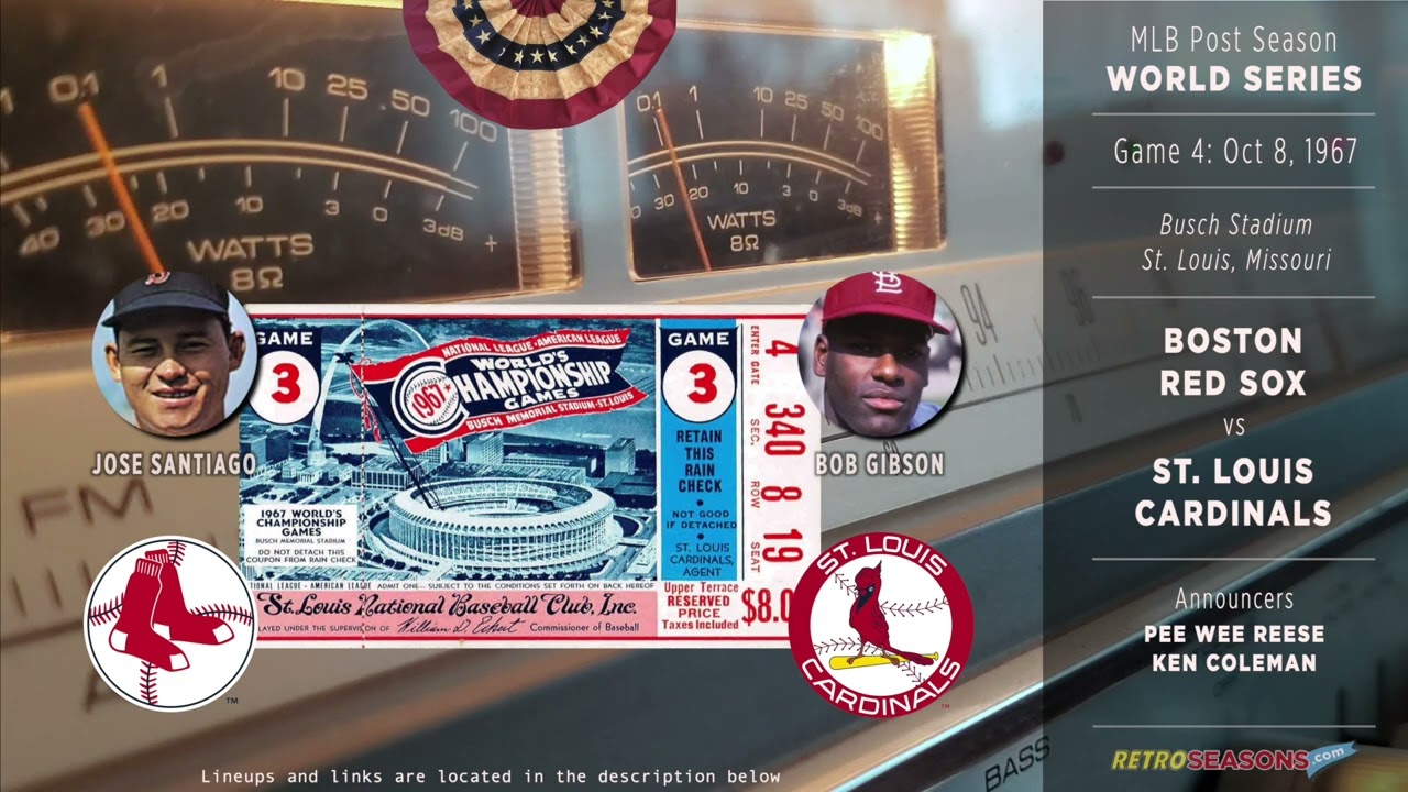 1967-Oct-08 &bull; BOS/STL &bull; World Series G4 &bull; Boston Red Sox vs St Louis Cardinals - Radio