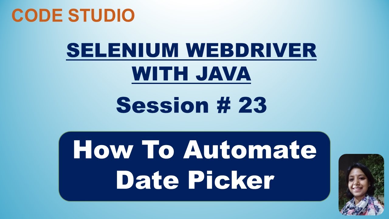 Selenium Webdriver with Java  in Hindi #23- How To Automate Date Picker | With Practical Example