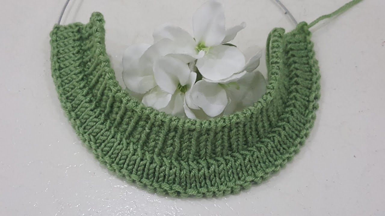 Fabrika Lastiği İle Başlanan Biyeli Yuvarlak Yaka Yapımı