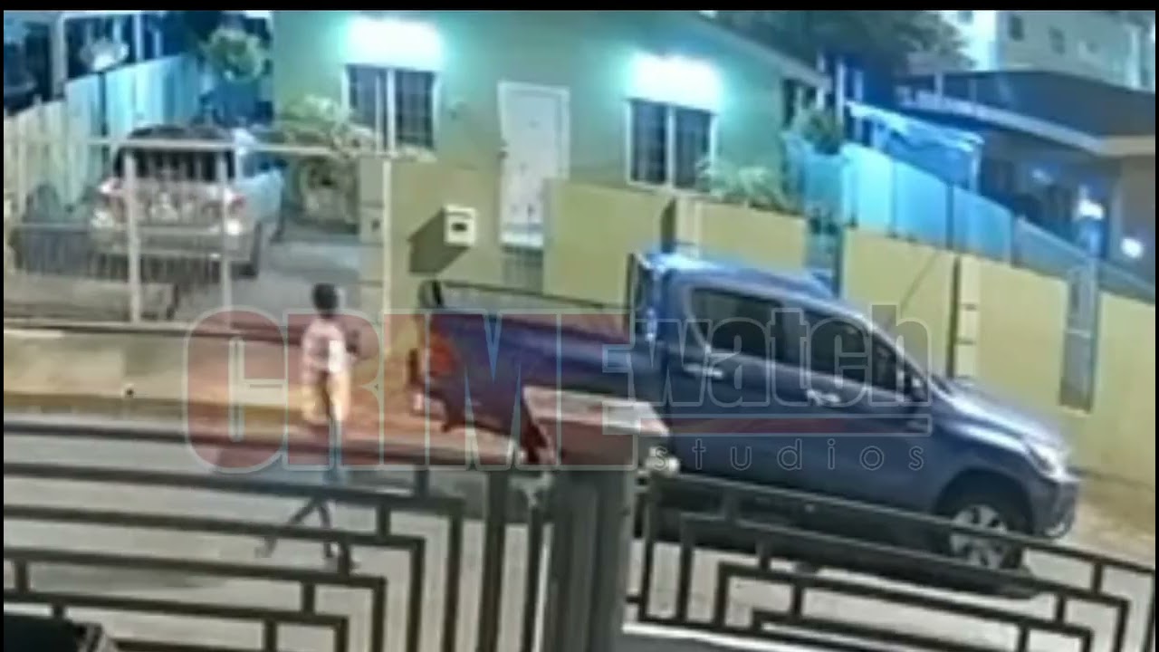 Would-be car thief caught on camera at Oropune Gardens, attempting to break into vehicles.