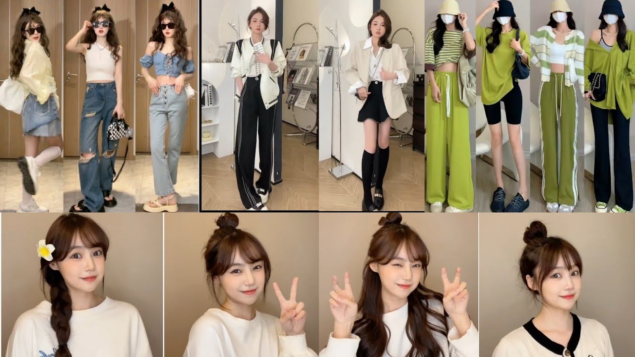 Quick & Easy outfit idea everyone NEEDs to Try & Hairstyle Tutorial for Korean Style